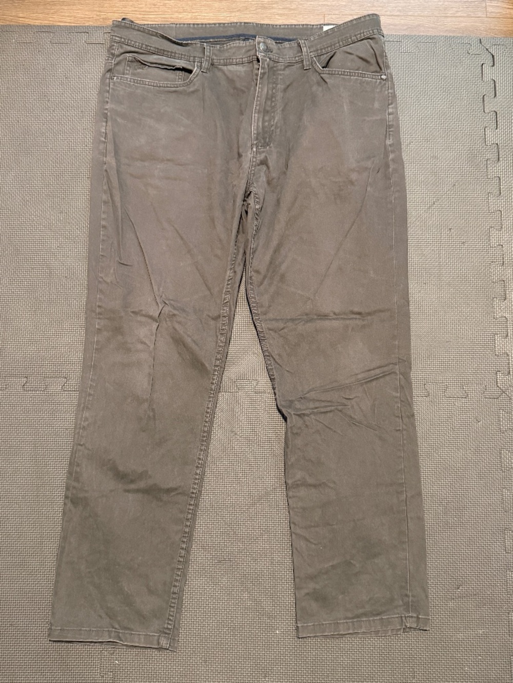 English Laundry Dark Brown Pants 36x30 | Men's Casual Stretch Chinos